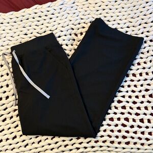 FIGS black wide leg scrub pants